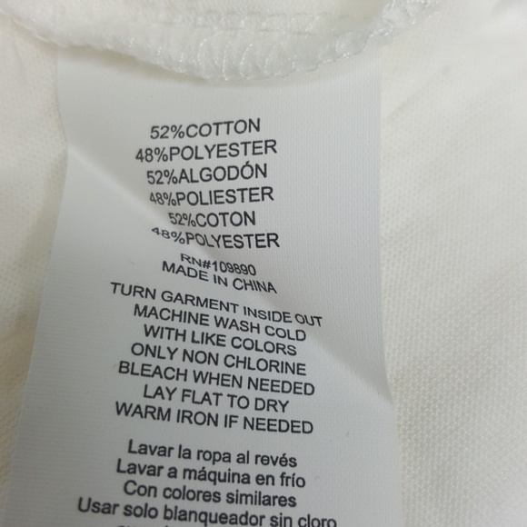 Seven 7 Off White Short Sleeve Top - Picture 8 of 8